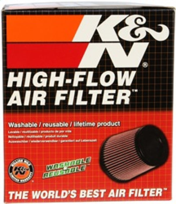 K&N Universal Air Filter - Carbon Fiber Top: High Performance, Premium, Replacement Filter: Flange Diameter: 4 In, Filter Height: 6.5 In, Flange Length: 0.625 In, Shape: Round Tapered, RP-4980