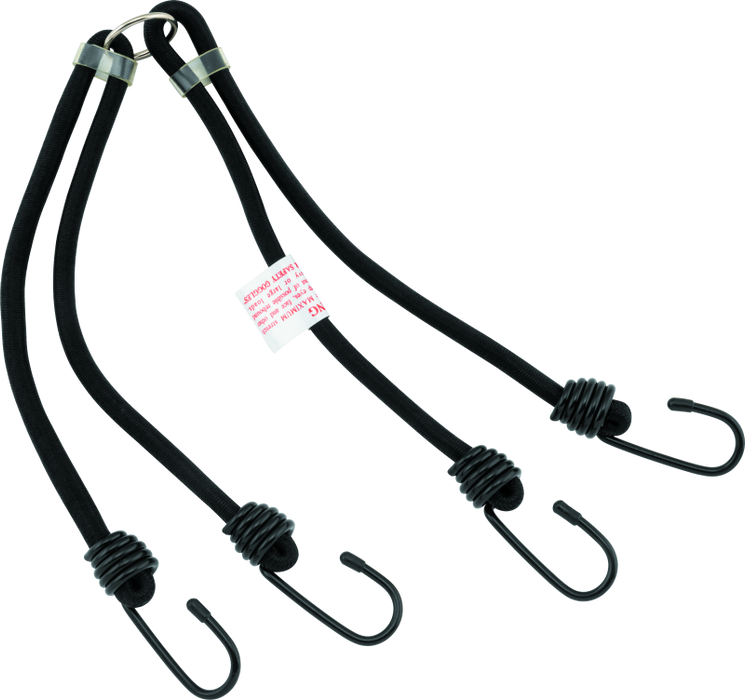 BikeMaster 24in Heavy Duty 4-Hook Bungee Black 100171