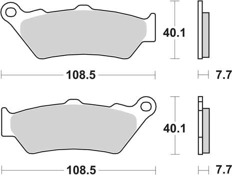 Sbs Rear Ceramic Brake Pads 674HF