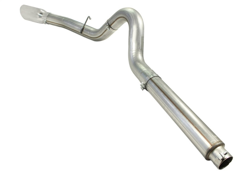 aFe MACHForce XP 5in DPF-Back Stainless Steel Exh Sys, polished tip,Ford Diesel Trucks 08-10 V8-6.4L 49-43054-P