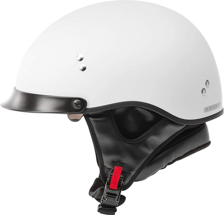 GMAX HH-65 Naked DOT Approved Half Helmet for Motorcycle, Moped, Scooter and More