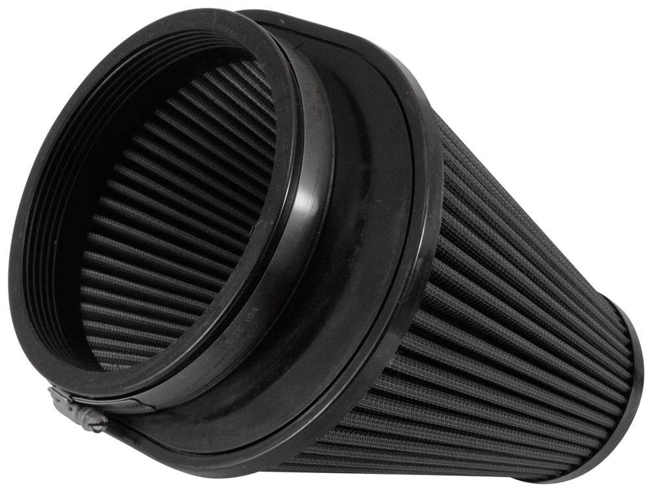 Airaid Universal Clamp-On Air Filter: Oval Tapered; 6 In (152 Mm) Flange Id; 8 In (203 Mm) Height; 9.156 In X 7.5 In (233 Mm X 191 Mm) Base; 6.375 In X 3.875 In (162 Mm X98 Mm) Top 723-242