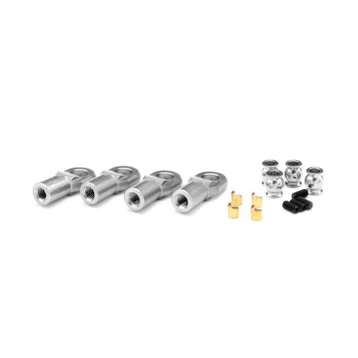 Vanquish Products Machined Rod Ends Clear Straight M4, Vps08501 VPS08501