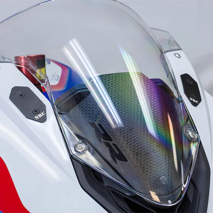 New Rage Cycles Mirror Block Off Plates Compatible With BMW S1000RR (2020-Present)