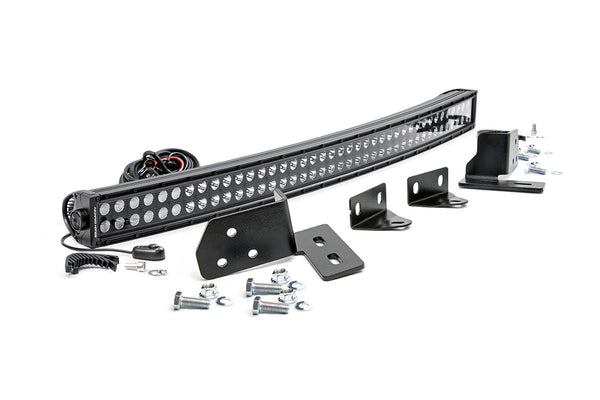Rough Country Led Light Bumper Mount 40" Black Dual Row Fits Ford F-250 Super Duty (11-16) 70682