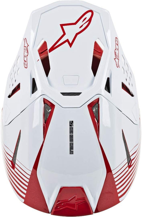 Alpinestars 8301119-3182-L S.Tech M10 Dyno Helmet Red/White Lg