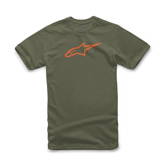 Alpinestars Unisex-Adult Ageless Tee-Military/Orange (X-Large) (Multi, One Size)