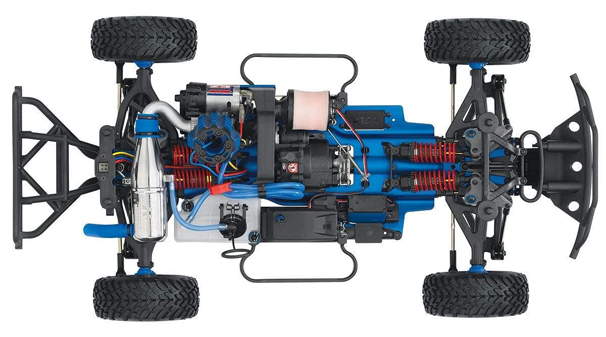 Traxxas 59076-3-BLUE Slayer Pro 4x4 Blue TRX 3.3 Engine w/EZ-Start 2 Speed Tran