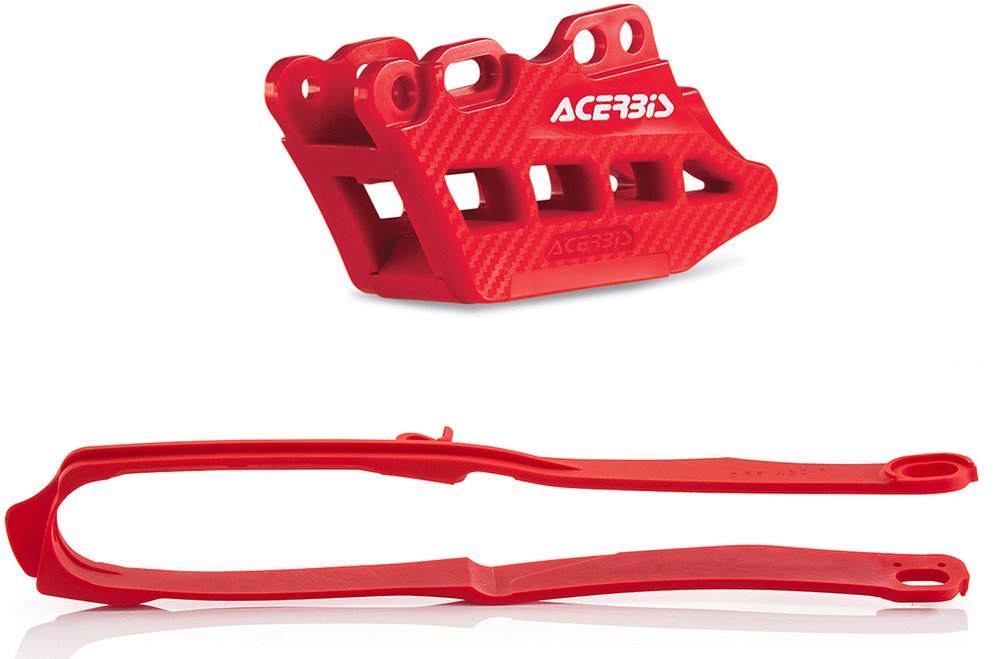 Acerbis 17-19 Honda CRF250R/RX/ CRF450R/RX Chain Guide/Slider Kit 2.0 Red 2666240004