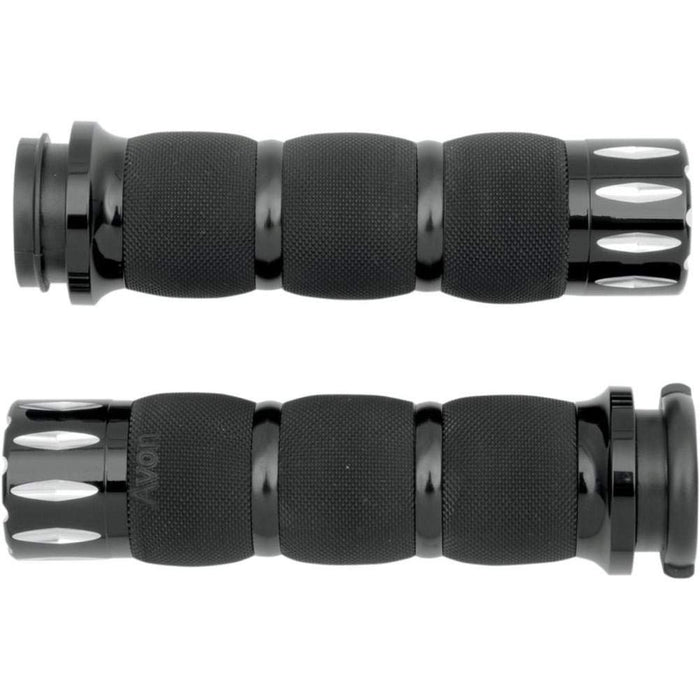 Rc Components Rival Air Cushioned Grips Black , Color: Black Air-90-An-Fl-Ri AIR-90-AN-FL-RI