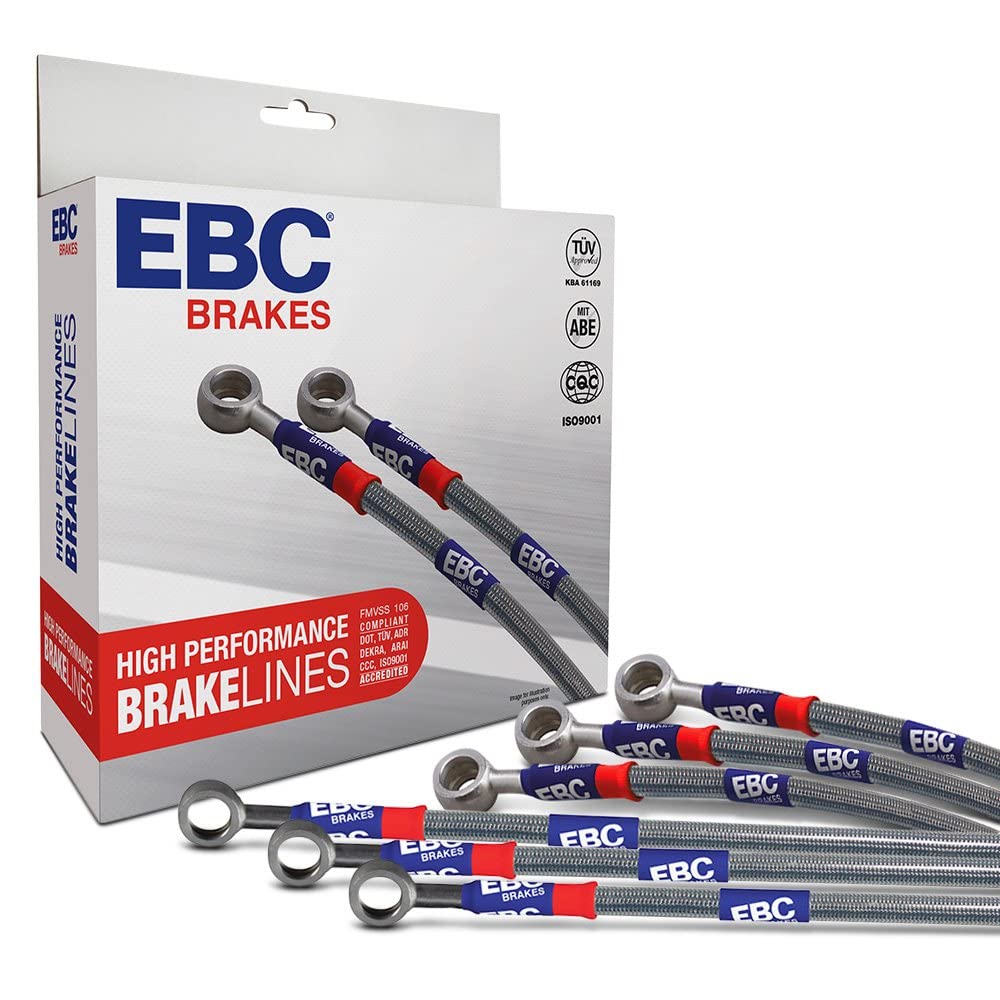 EBC 00-04 Fits BMW M5 5.0L Stainless Steel Brake Line Kit BLA7553-6L