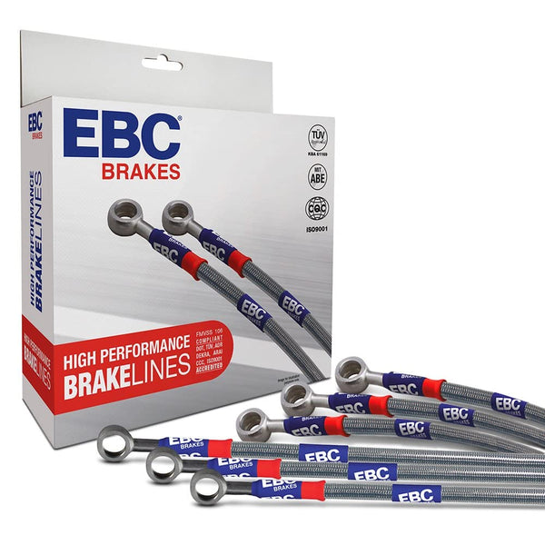 EBC 08-13 Fits Chevrolet Silverado 1500 (2WD) (W/Rear Rotors & 4in Ext) Stainless Steel Brake Line Kit BLA7766-6L