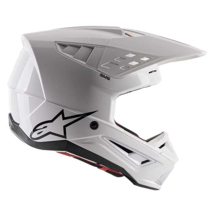 Alpinestars 83031212180-XS S-M5 Solid Helmet - White Glossy (X-Small)