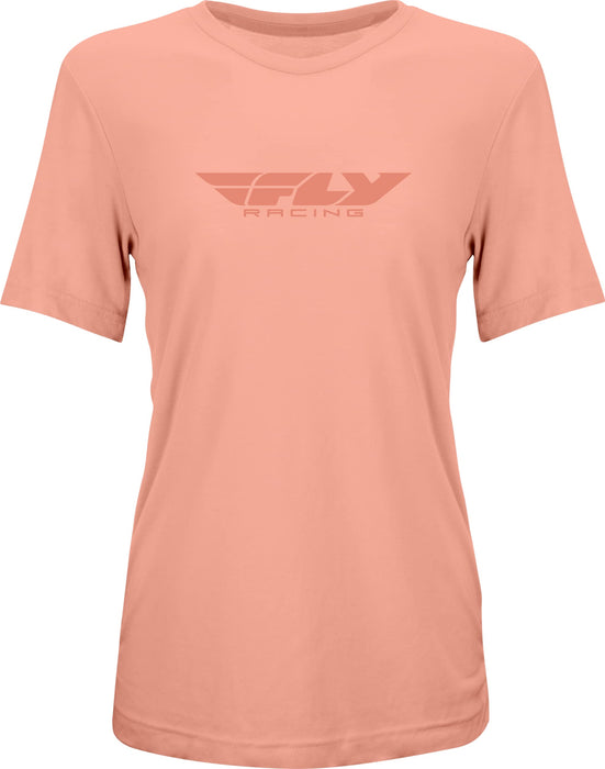 Fly Racing 356-0102L Women's Fly Origin Corp Tee Peach Lg