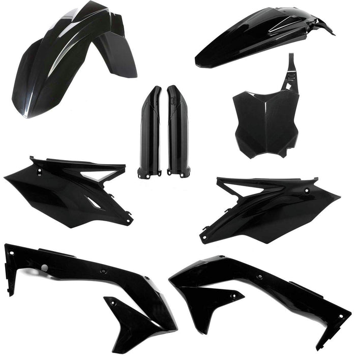 Acerbis Full Plastic Kit (Black) for 16-17 Kawasaki KX450F