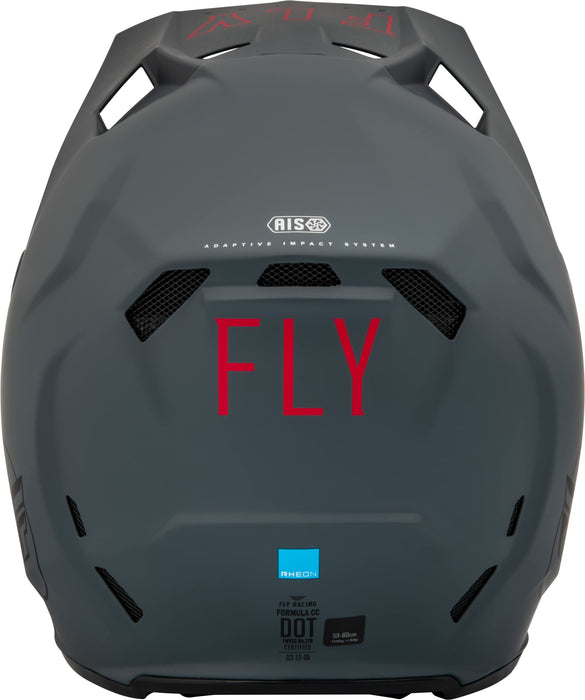 Fly Racing 2023 Formula CC Driver Helmet (Matte Grey/Black, Youth Large)