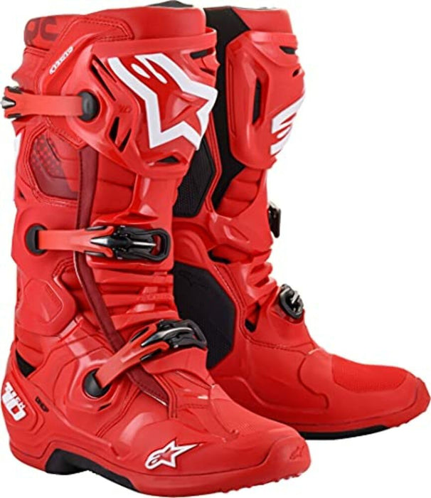 Alpinestars Tech 10 Boots Red Sz 14 2010020-30-14