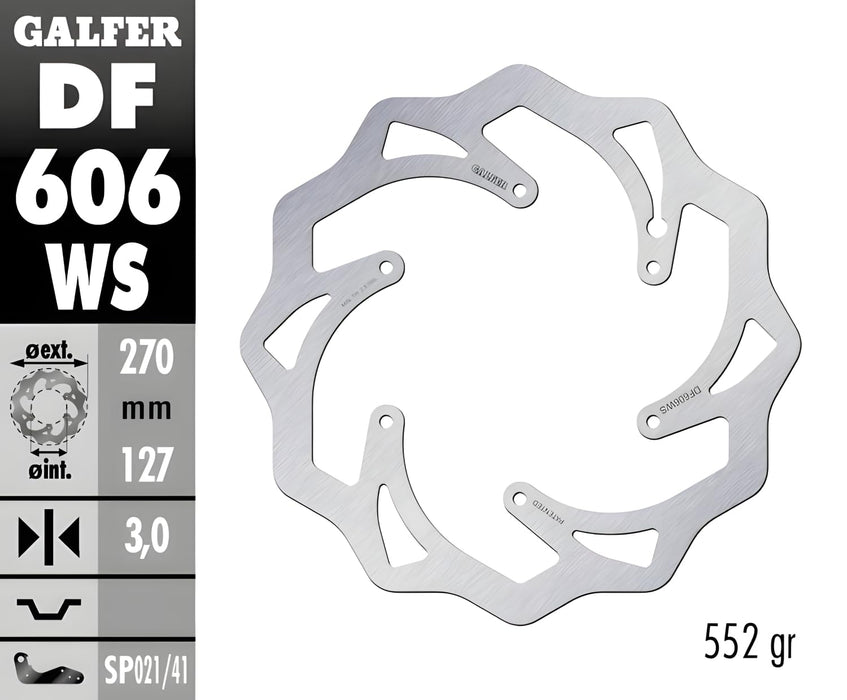 Galfer Skw 270 Oversize Rotor Only Df606Ws DF606WS