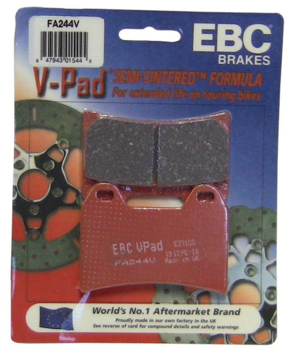 EBC Brakes FA244V Semi Sintered Disc Brake Pad