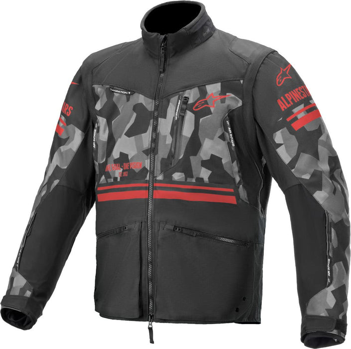 Alpinestars 3703019-9133-X Venture R Jacket Grey Camo/Red Fluo Xl