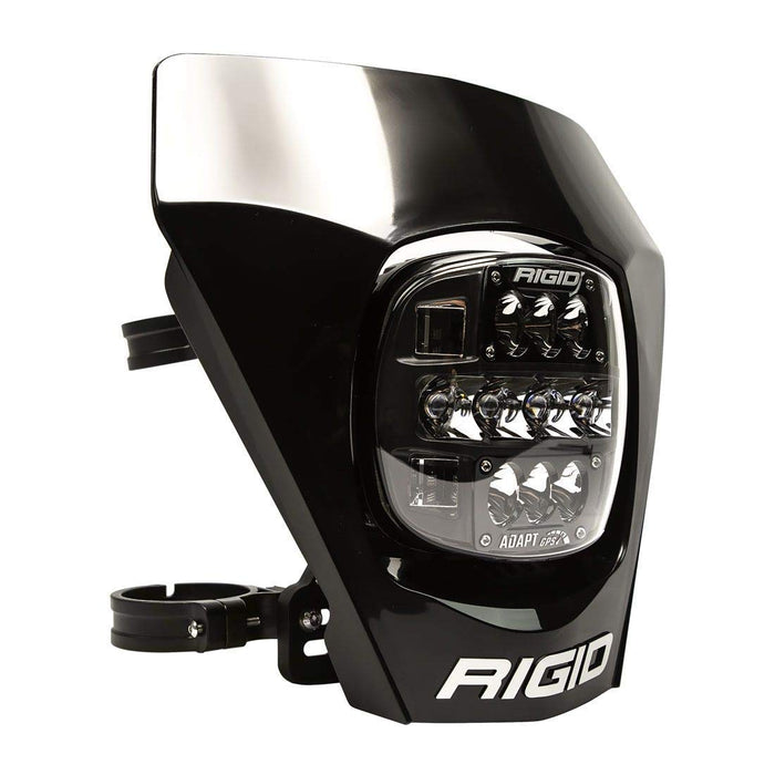 Rigid Industries - 300416 Adapt XE Extreme Enduro LED Moto Kit - LED Light with 3 Lighting Zones - GPS Module (Black)