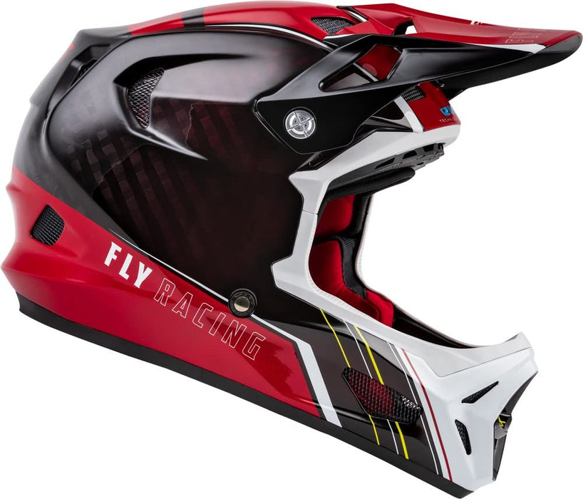 Fly Racing WERX-R Adult Carbon Cycling Helmet (Red, Medium)