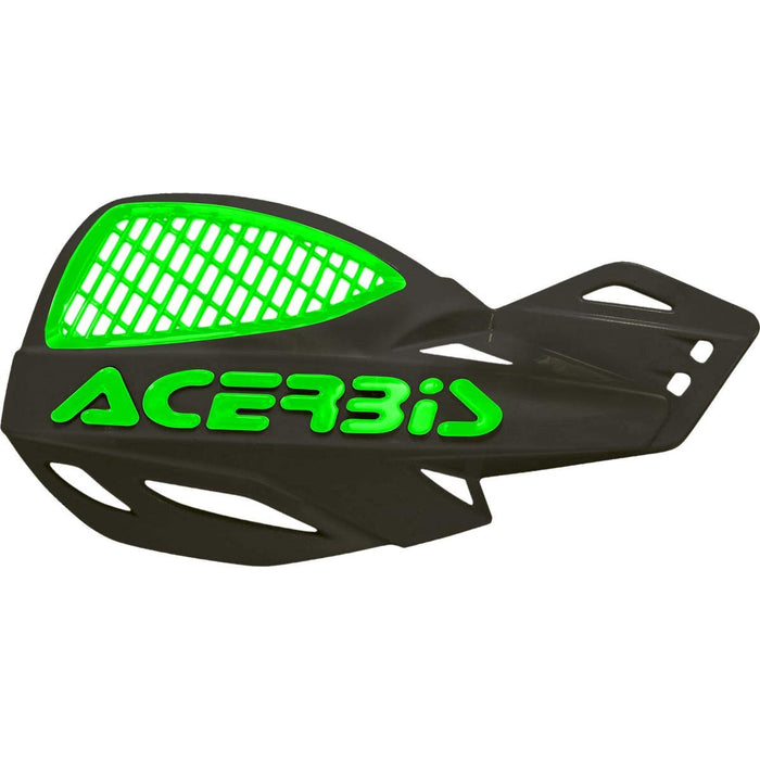 Acerbis Uniko MX Vented Handguards (Black/Green)