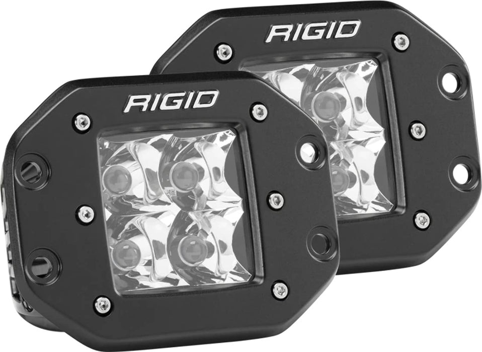 Rigid Industries 212213 D-Series Pro, 3 Inch, Spot Beam, Flush Mount, LED Light, Pair Universal, 2 Pack