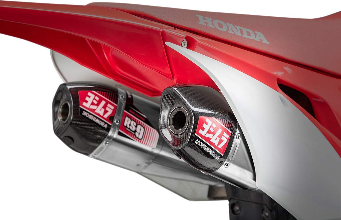 Yoshimura 961-1909 Rs-9 Header/Canister/End Cap Exhaust Dual Slip-On Ss-Al-Cf 225832R520