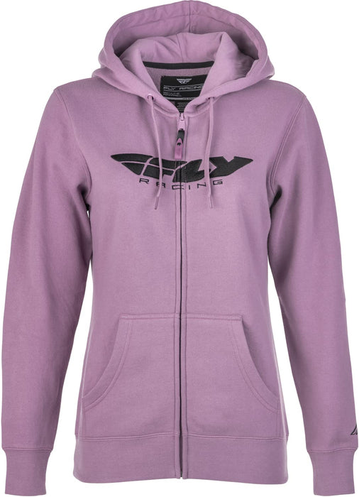 Fly Racing 358-00622X Women's Fly Corporate Zip Up Hoodie Mauve 2X