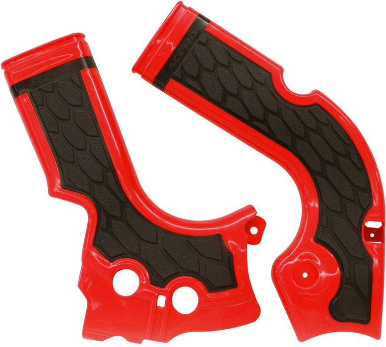 Acerbis X-Grip Frame Guard (Red/Black) for 13-16 Honda CRF450R