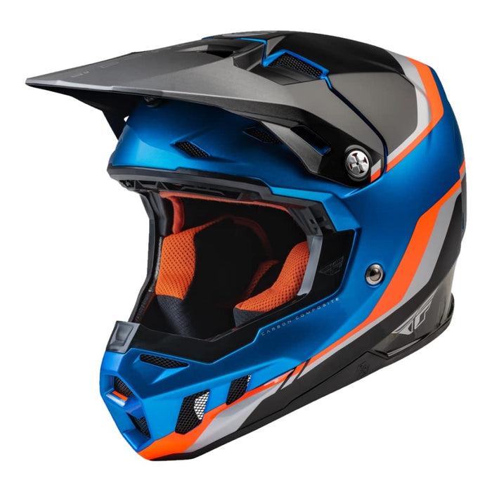 Fly Racing 73-47113L Formula Cc Driver Helmet Visor Blue/Orange/Black Xl/2X