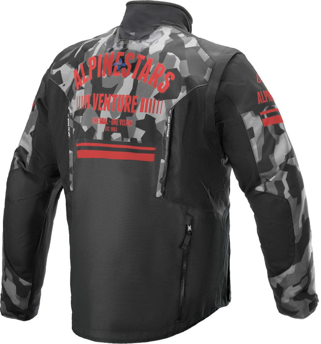 Alpinestars 3703019-9133-X Venture R Jacket Grey Camo/Red Fluo Xl