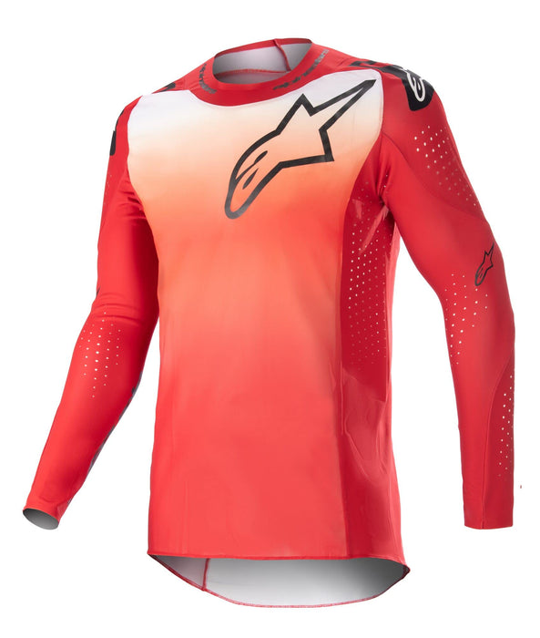 Alpinestars 2023 Supertech Risen Jersey (Mars Red White, X-Large)