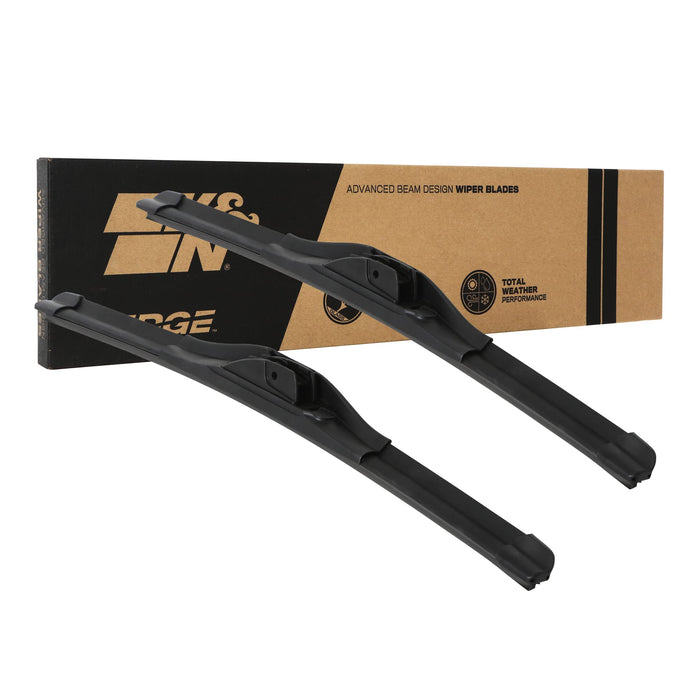 K&N Edge Wiper Blades: All Weather Performance, Superior Windshield Contact, Streak-Free Wipe Technology: 19" (Pack Of 2) 92-1919