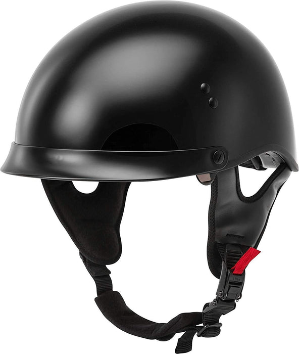 GMAX HH-65 Naked DOT Approved Half Helmet for Motorcycle, Moped, Scooter and More