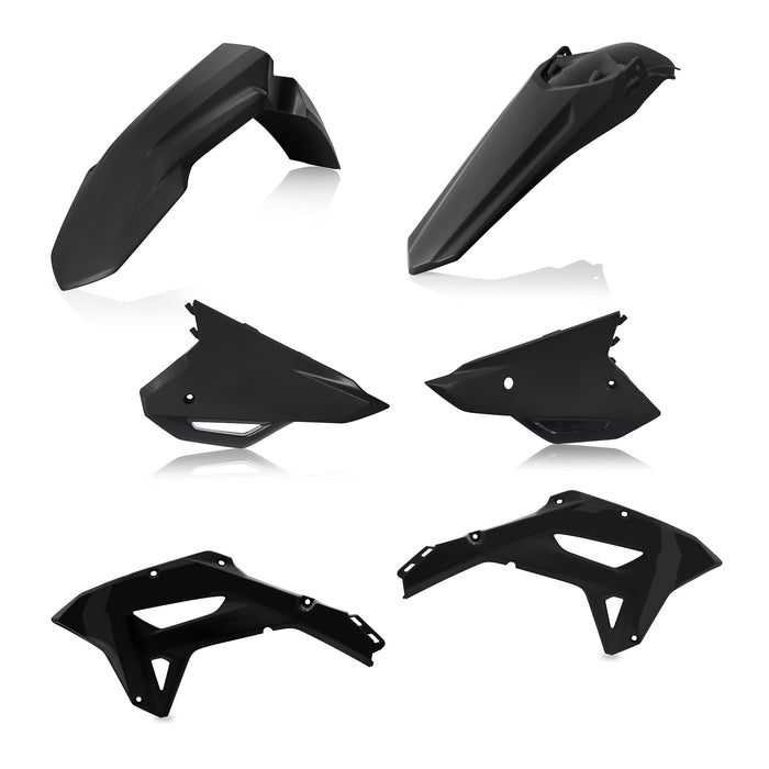 Acerbis Plastic Kit Compatible with 21-22 HONDA CRF450RX (Black)