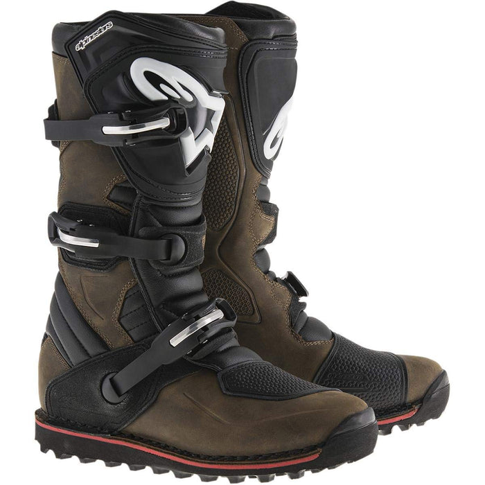 Alpinestars Unisex-Adult Tech-T Oiled Boots (Oiled Brown, Size 5)