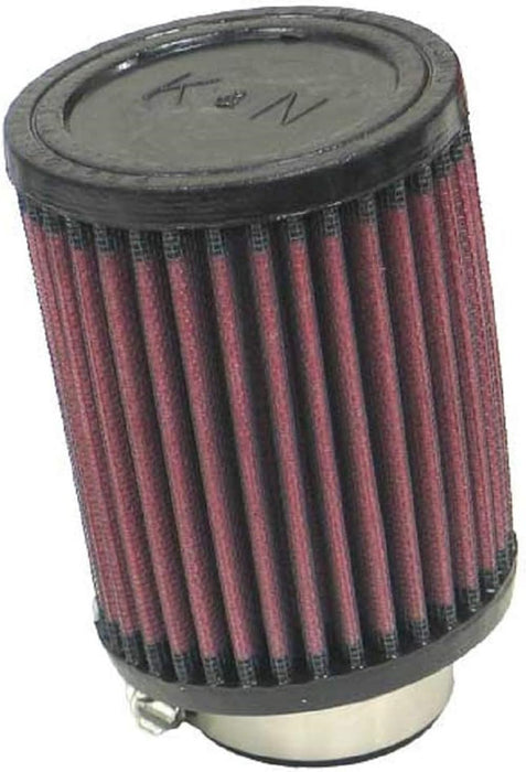 K&N Universal Clamp-On Air Intake Filter: High Performance, Premium, Washable, Replacement Air Filter: Flange Diameter: 1.75 In, Filter Height: 4.5 In, Flange Length: 1 In, Shape: Round, RU-1030,Black