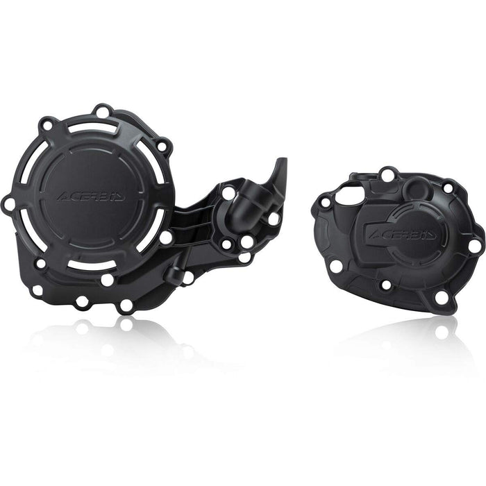 Acerbis X-Power Engine Cover Kit (BLACK) For 18-22 YAMAHA YZ450F