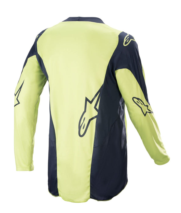 Alpinestars 2023 Racer Hoen Jersey (Night Navy Fluorite Green, X-Large)