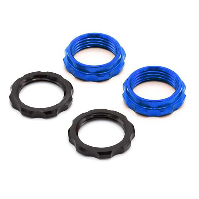 Vanquish Products S8E Machined Spring Collars Blue Vpsirc00519 Electric Car/Truck Option Parts VPSIRC00519