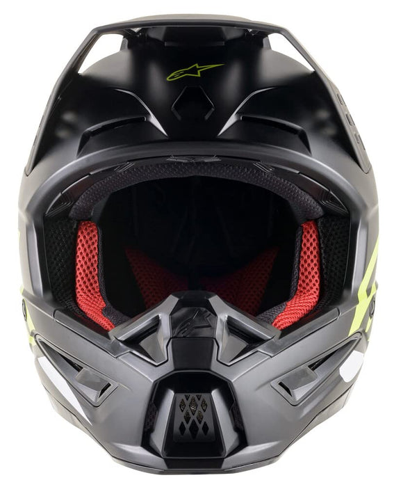 Alpinestars 83033211559-XL S-M5 Compass Helmet - Matte Black/Yellow Fluo (X-Large)