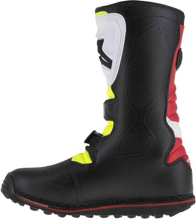 Alpinestars Unisex-Adult Tech-T Boots (White/Red/Yellow/Black, Size 5)