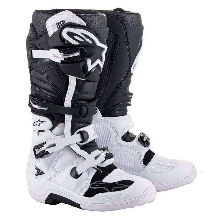 Alpinestars 2012014-9076-10 Tech 7 Boots Dark Grey/Dark Blue/Pink Fluo Sz 10