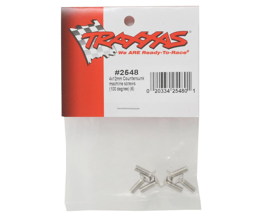 Traxxas 2548 Countersunk Screws 4x12mm 6-Piece 61-Pack