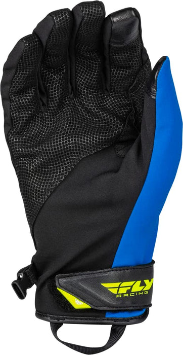 Fly Racing 2023 Snow Title Long Glove (Black/Blue/Hi-Vis, X-Small)