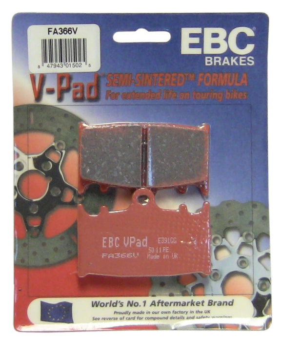 EBC Brakes FA366V Semi Sintered Disc Brake Pad