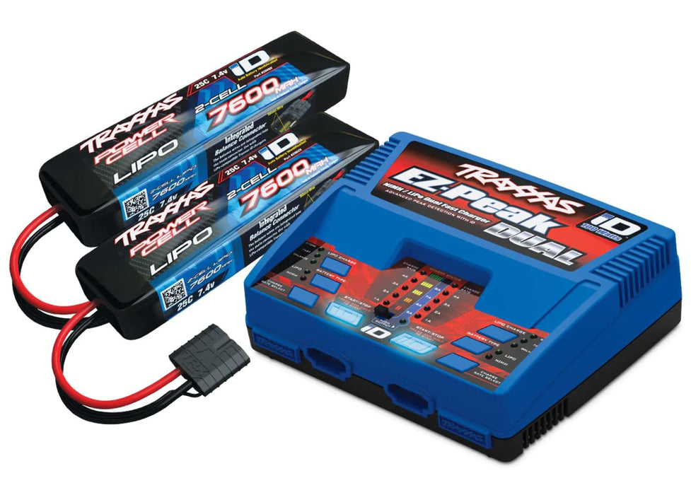 Traxxas ? 2S 7600Mah Completer Pack: (2) 7.4V 7600Mah Lipo...