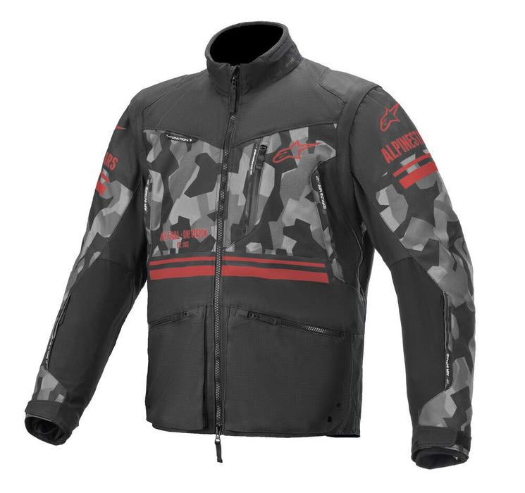 Alpinestars 3703019-9133-M Venture R Jacket Grey Camo/Red Fluo Md